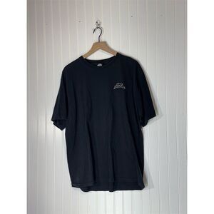 Vintage No Fear T-Shirt Size XL Black Flame Engine Graphic Tee USA Made Y2K
